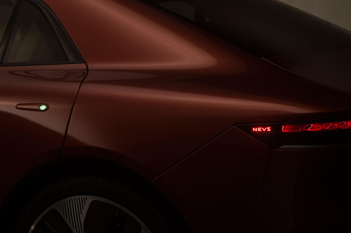 NEVS Emily GT rear quarter detail 2023 NEVS Emily GT rear quarter detail 2023