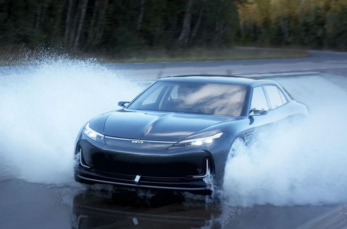 NEVS Emily GT water splash 2023 NEVS Emily GT water splash 2023