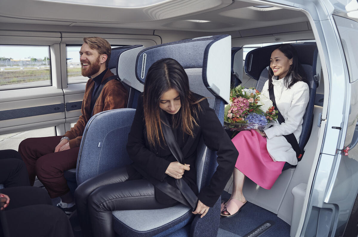 NEVS Sango self-driving shuttle - interior NEVS Sango self-driving shuttle - interior