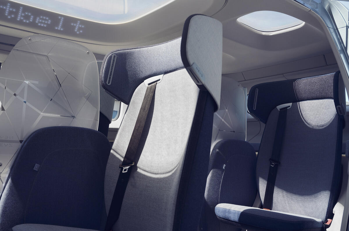 NEVS Sango self-driving shuttle - interior NEVS Sango self-driving shuttle - interior