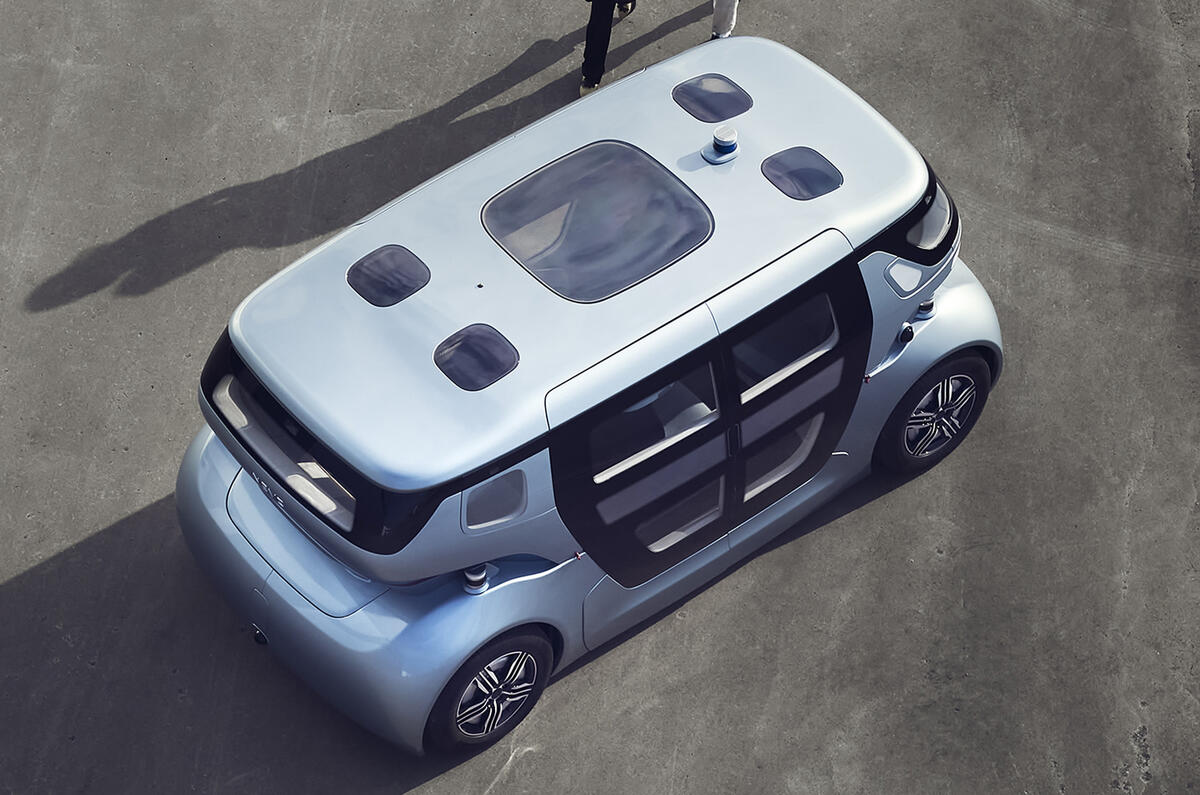 NEVS Sango self-driving shuttle - roof NEVS Sango self-driving shuttle - roof