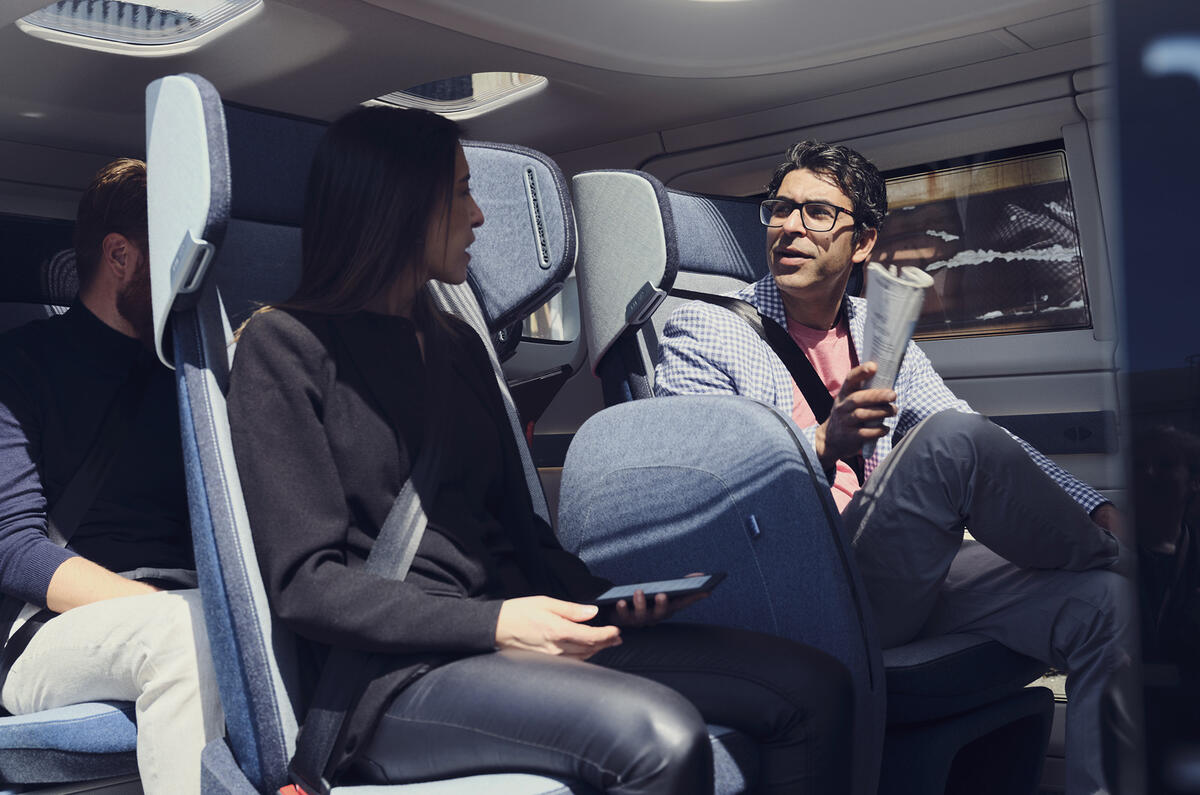 NEVS Sango self-driving shuttle - interior NEVS Sango self-driving shuttle - interior