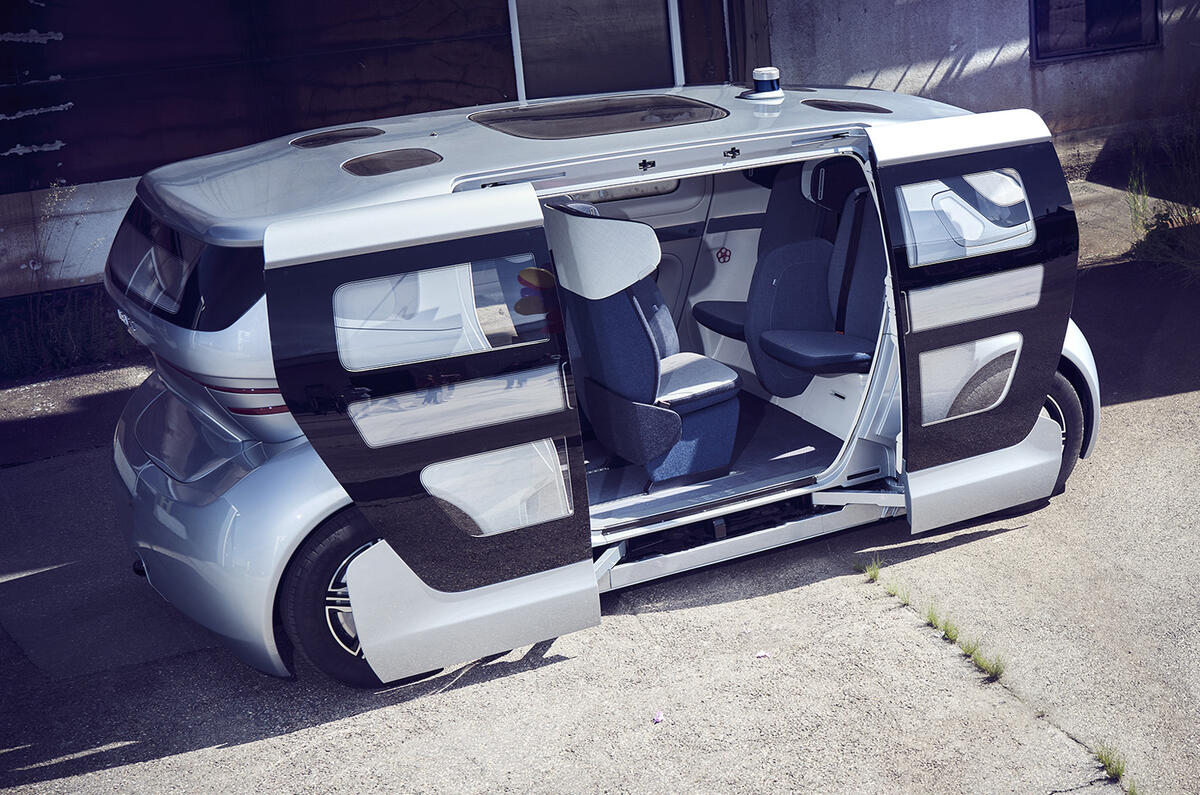 NEVS Sango self-driving shuttle - rear NEVS Sango self-driving shuttle - rear