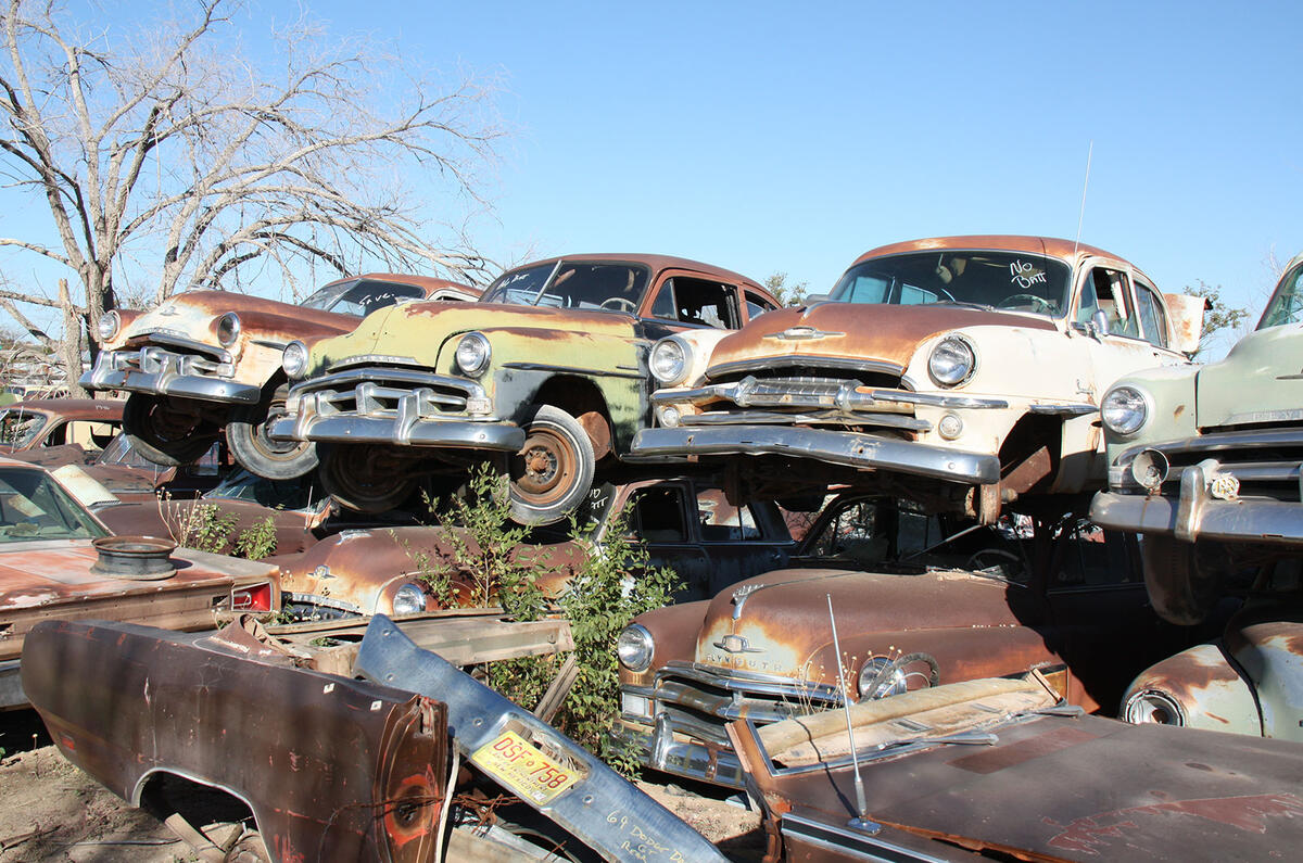 With well over 500 classic cars and trucks , A-1 Auto Salvage of Roswell, New Mexico was one of the best yards we had ever had the pleasure of exploring. 