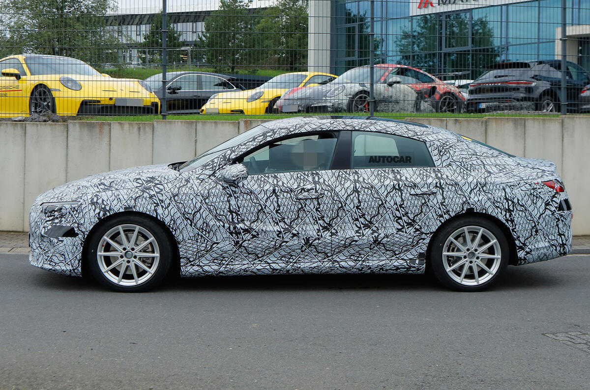 New 2025 Mercedes CLA side New 2025 Mercedes CLA side