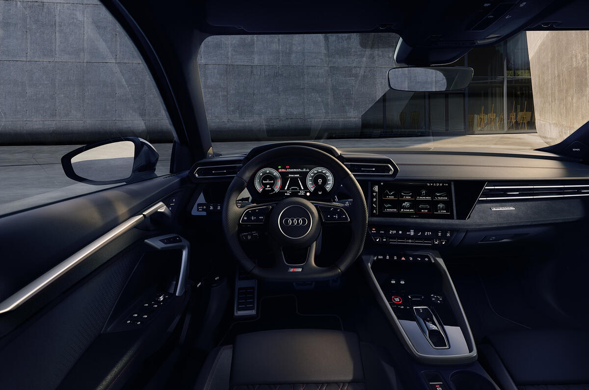 New Audi S3 Sportback front interior New Audi S3 Sportback front interior