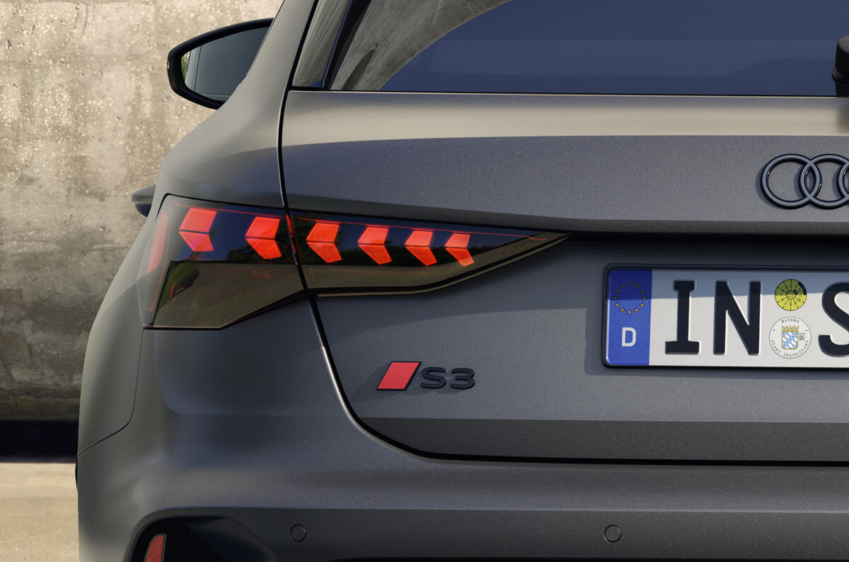 New Audi S3 Sportback rear lights New Audi S3 Sportback rear lights