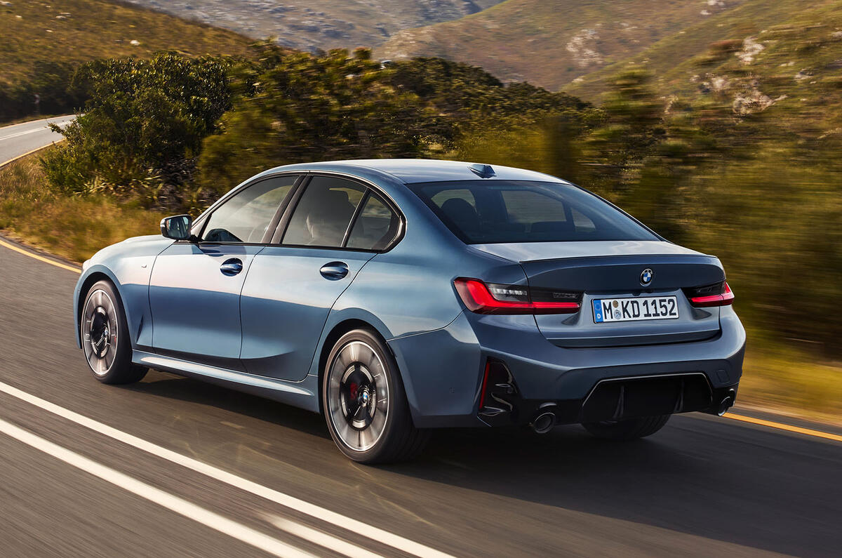 New BMW 3 Series rear three quarter New BMW 3 Series rear three quarter
