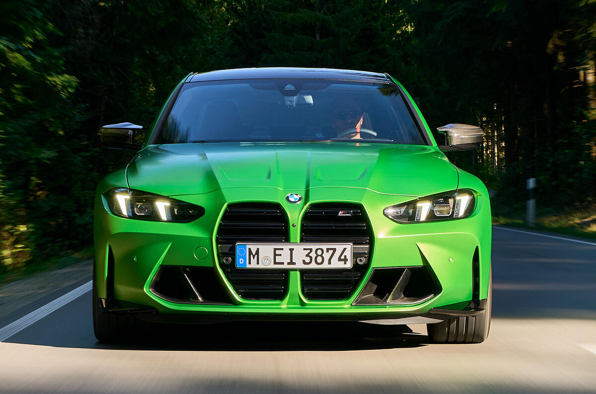 New BMW M3 saloon front New BMW M3 saloon front