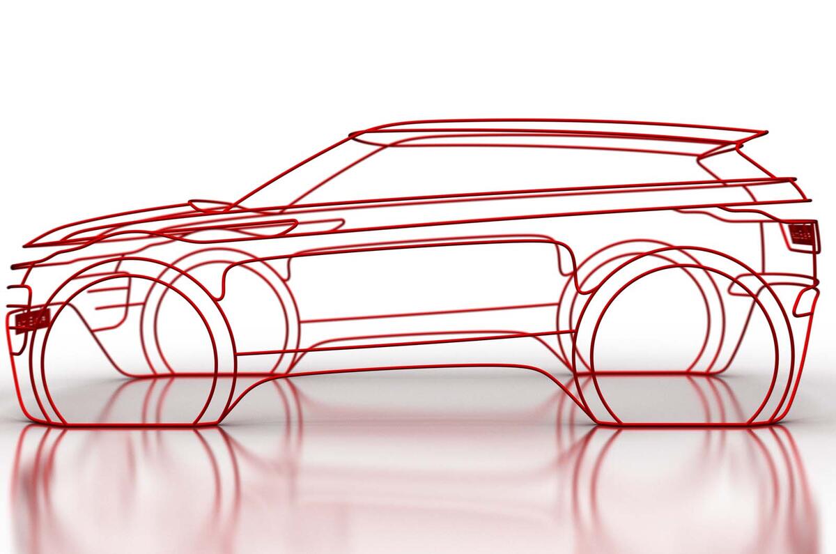 2019 Range Rover Evoque sketch