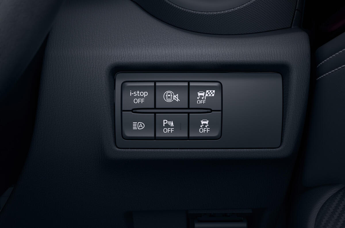 New Mazda MX 5 control buttons New Mazda MX 5 control buttons