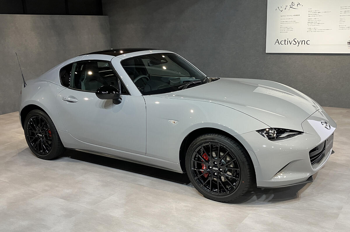New Mazda MX 5 roadster white