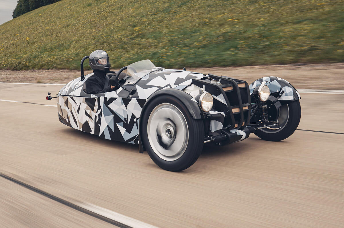 New Morgan 3 Wheeler testing  New Morgan 3 Wheeler testing