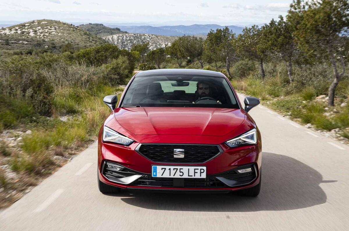 New Seat Leon dynamic shots front driving New Seat Leon dynamic shots front driving