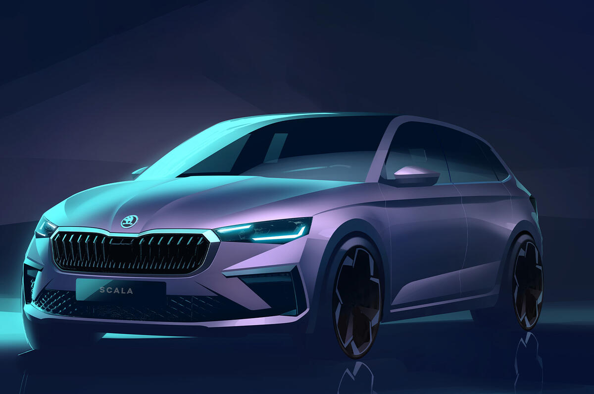 New Skoda Scala front end preview New Skoda Scala front end preview