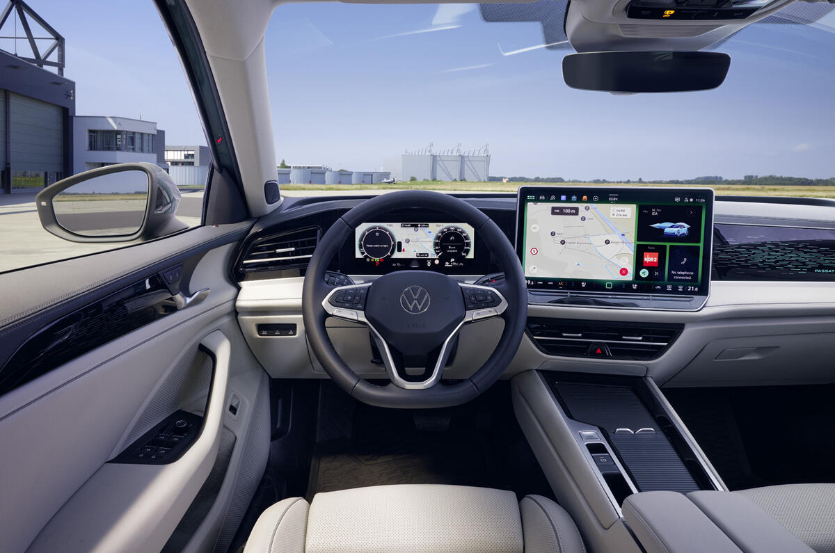 New Volkswagen Passat front interior New Volkswagen Passat front interior