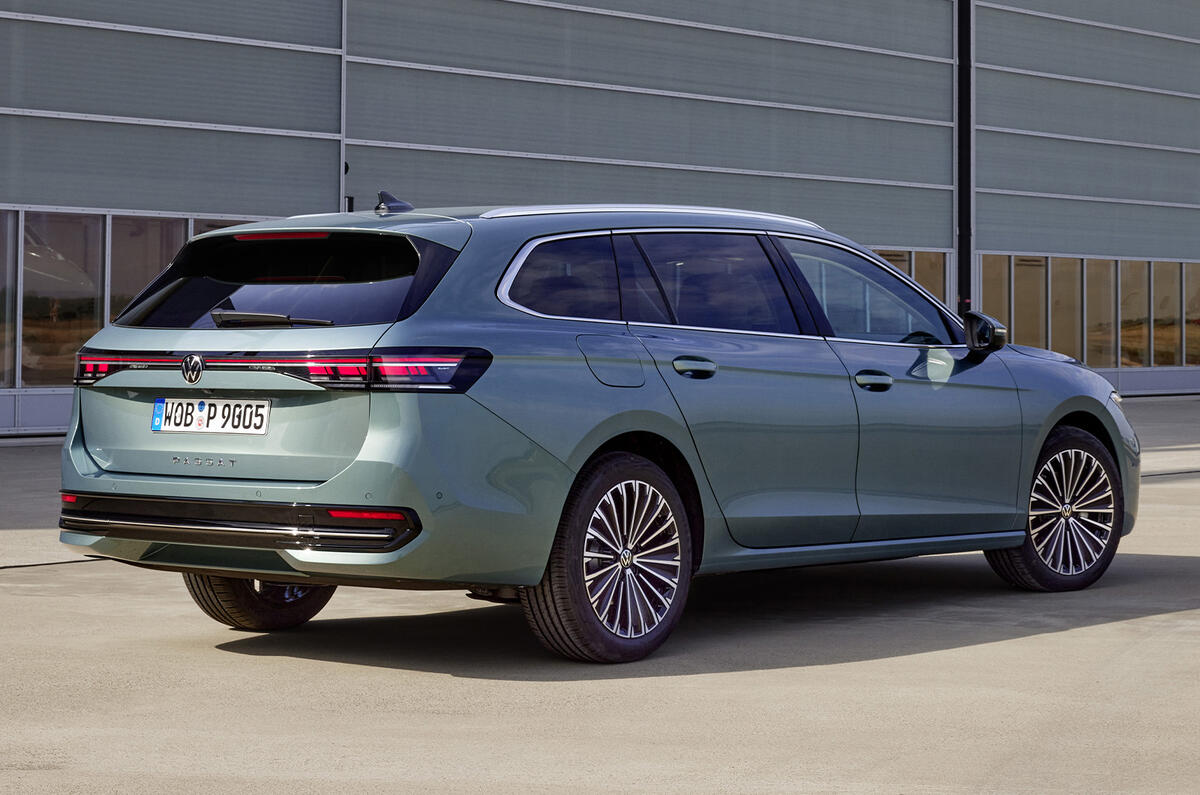 New Volkswagen Passat green rear New Volkswagen Passat green rear