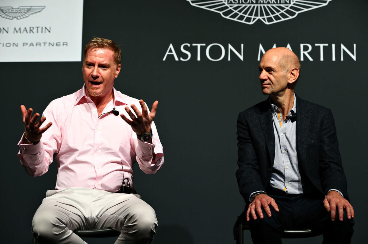 Adrian Newey And Marek Reichman On The Am Rb 001 Hypercar
