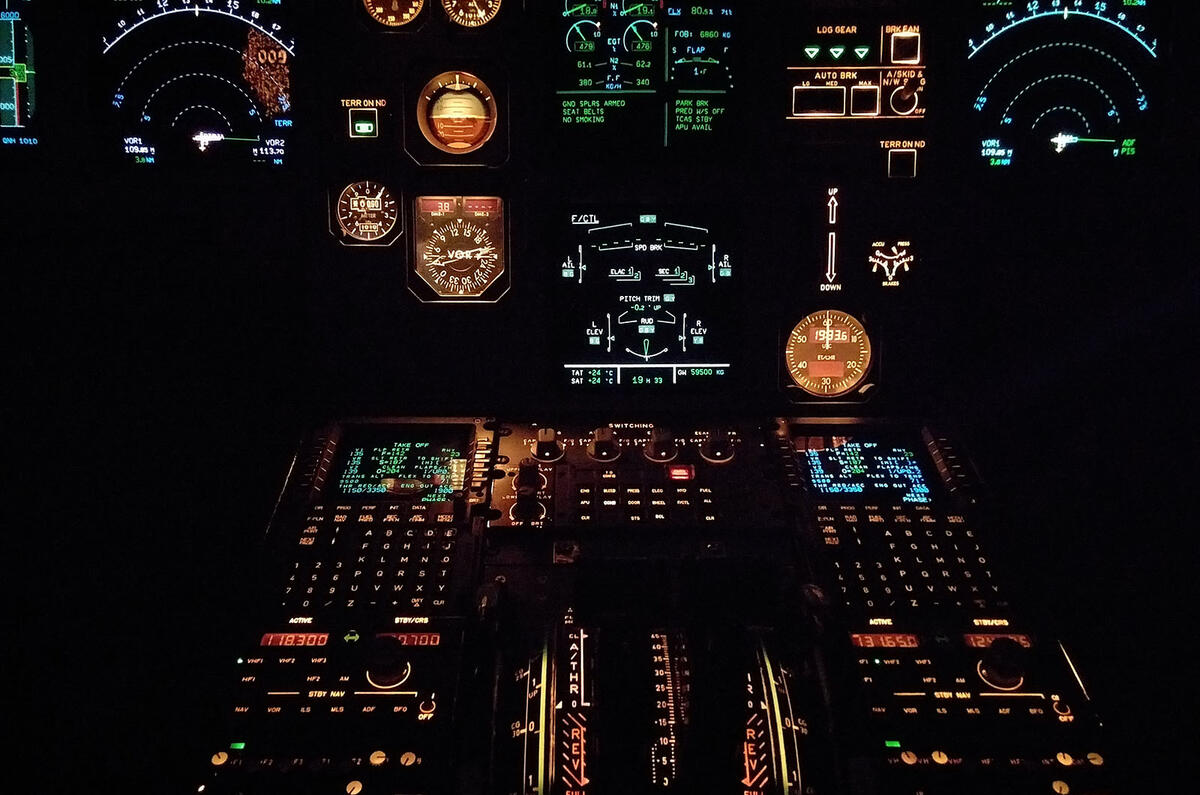 Plane on autopilot