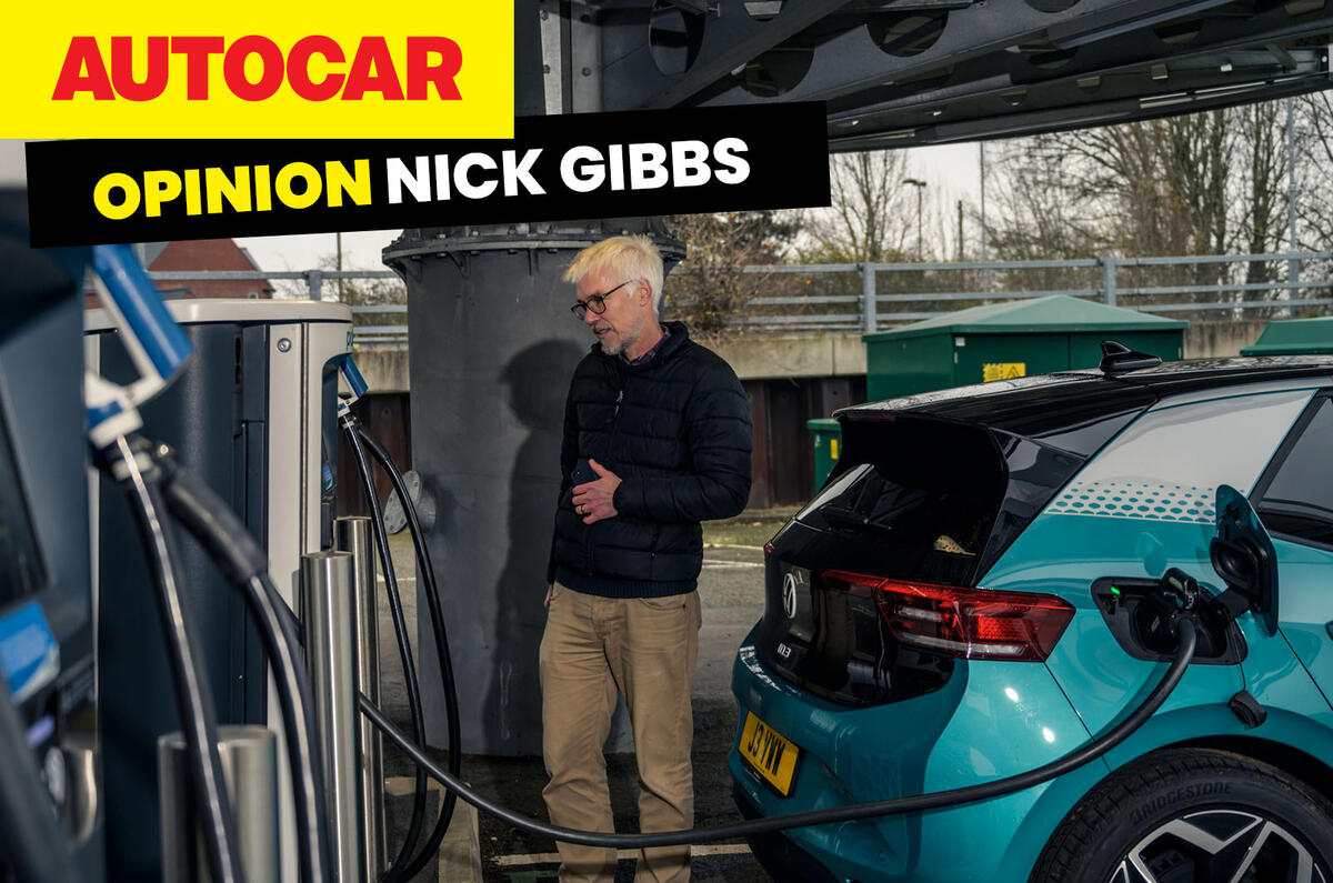 Nick Gibbs charging VW ID 3