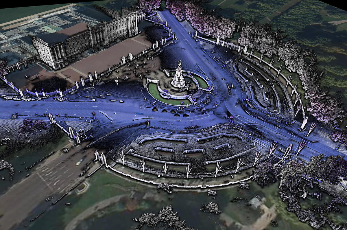 HERE autonomous car map