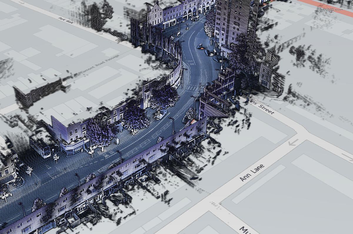 HERE autonomous car map