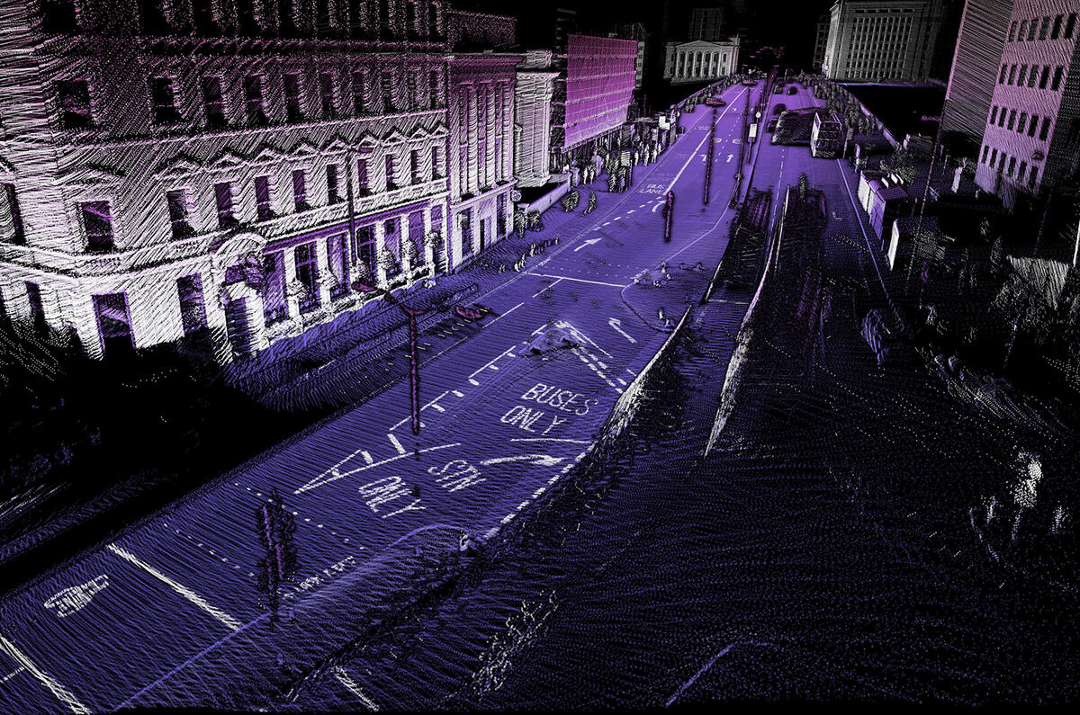 HERE autonomous car map