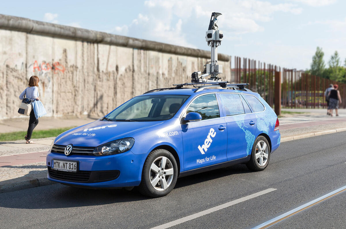 HERE autonomous car map