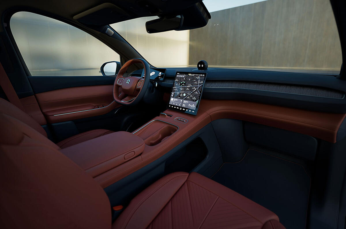 Nio EC7 interior front seats Nio EC7 interior front seats
