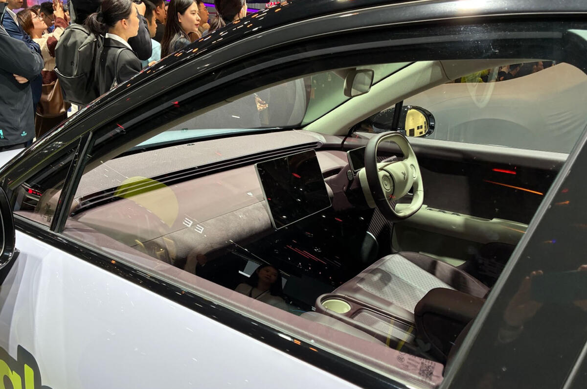 Nio Firefly interior through window