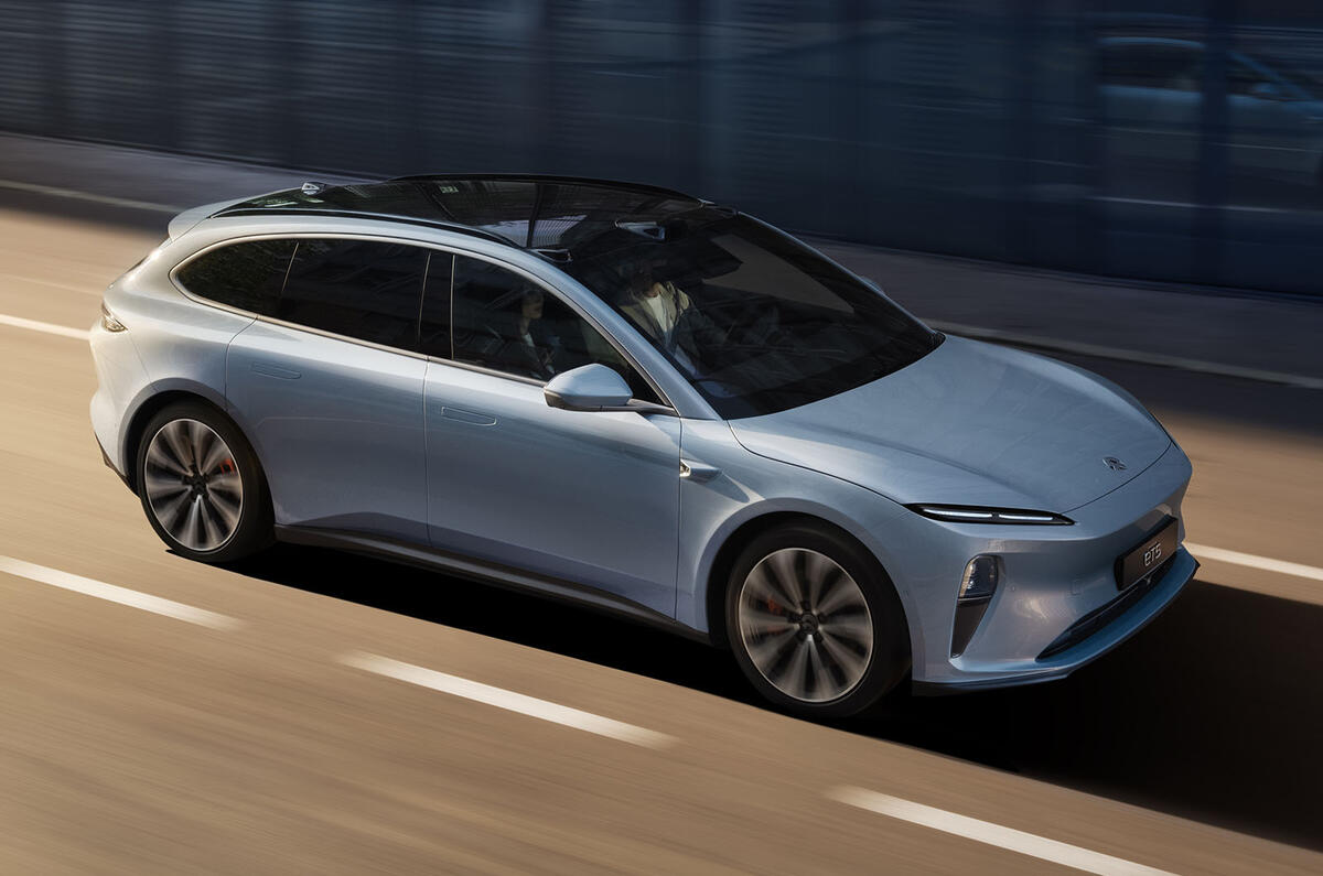 NIO ET5 Touring Exterior front three quarter NIO ET5 Touring Exterior front three quarter