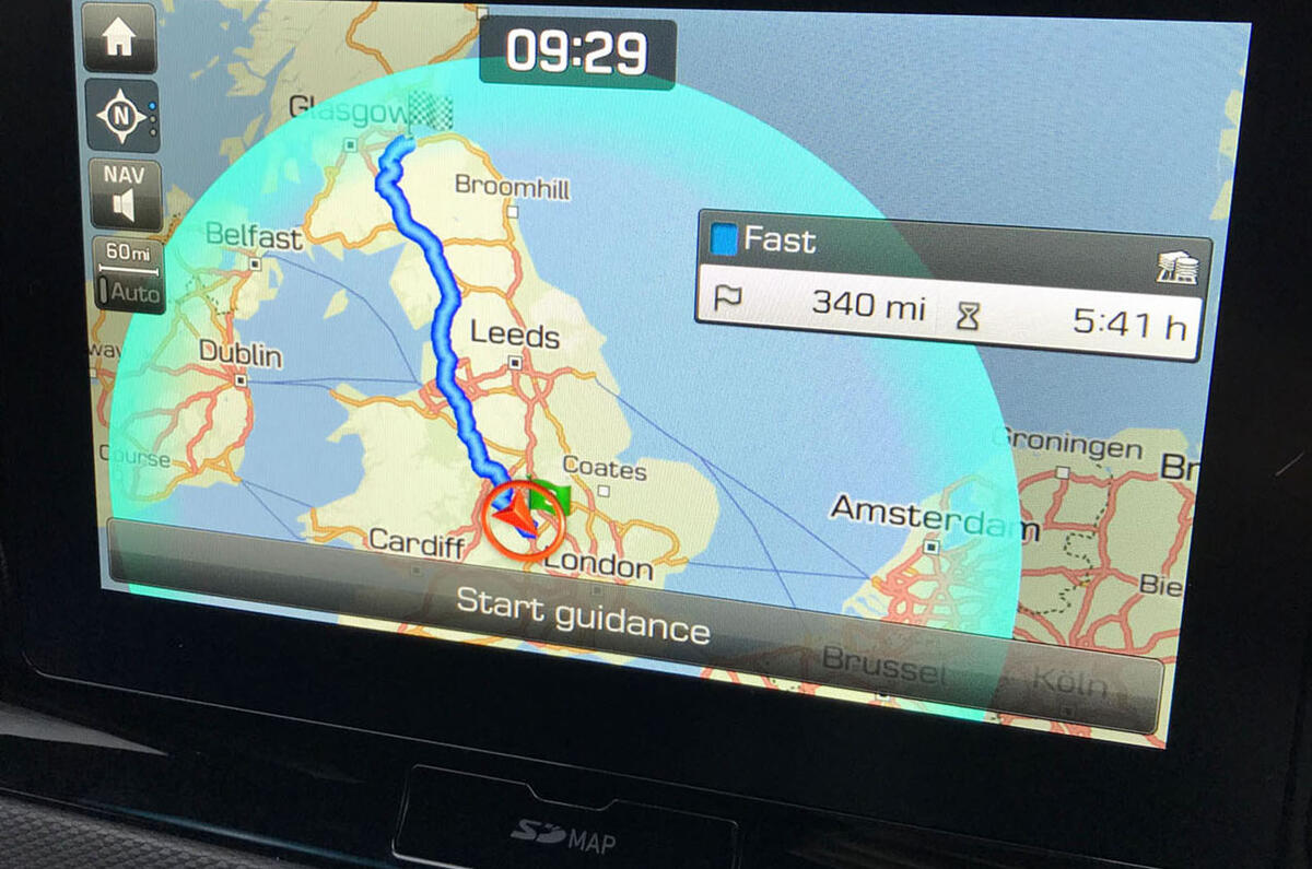Kona EV to Edinburgh