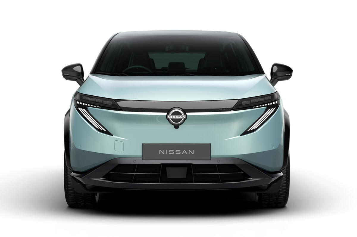 Nissan Ariya facelift front Nissan Ariya facelift front