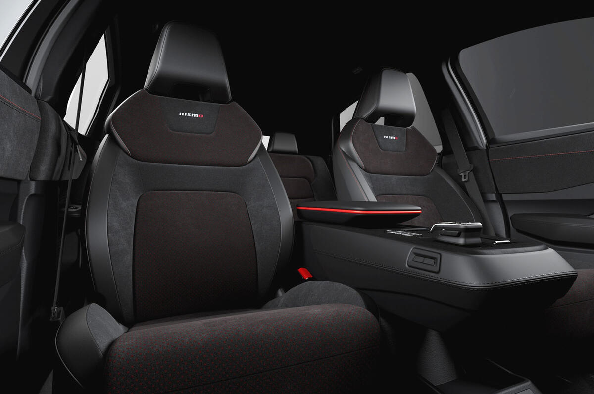 Nissan Ariya Nismo Europe front seats Nissan Ariya Nismo Europe front seats