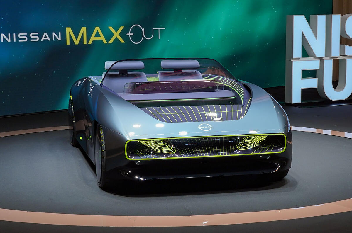 Nissan Max Out EV convertible front Nissan Max Out EV convertible front