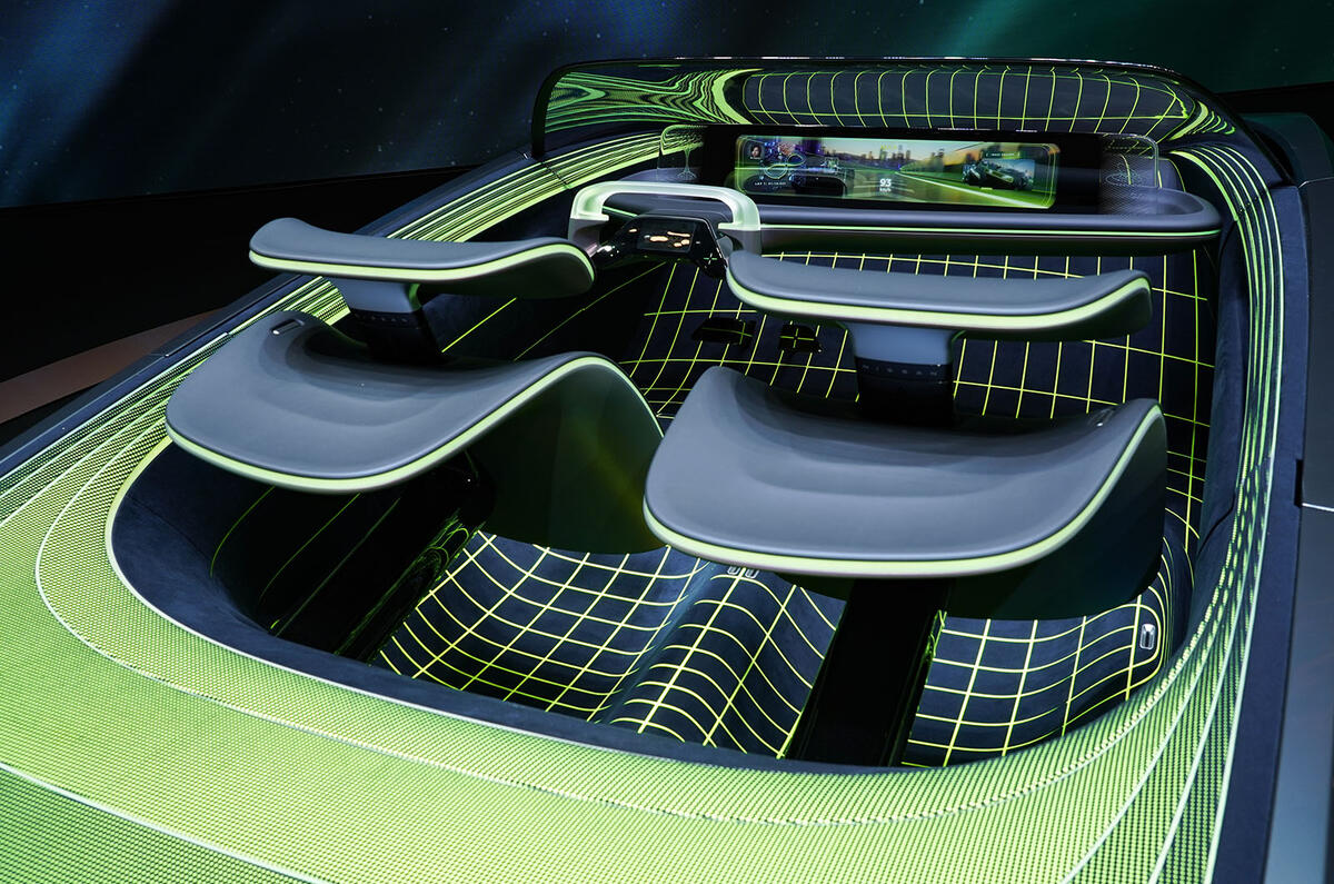 Nissan Max Out EV convertible interior Nissan Max Out EV convertible interior