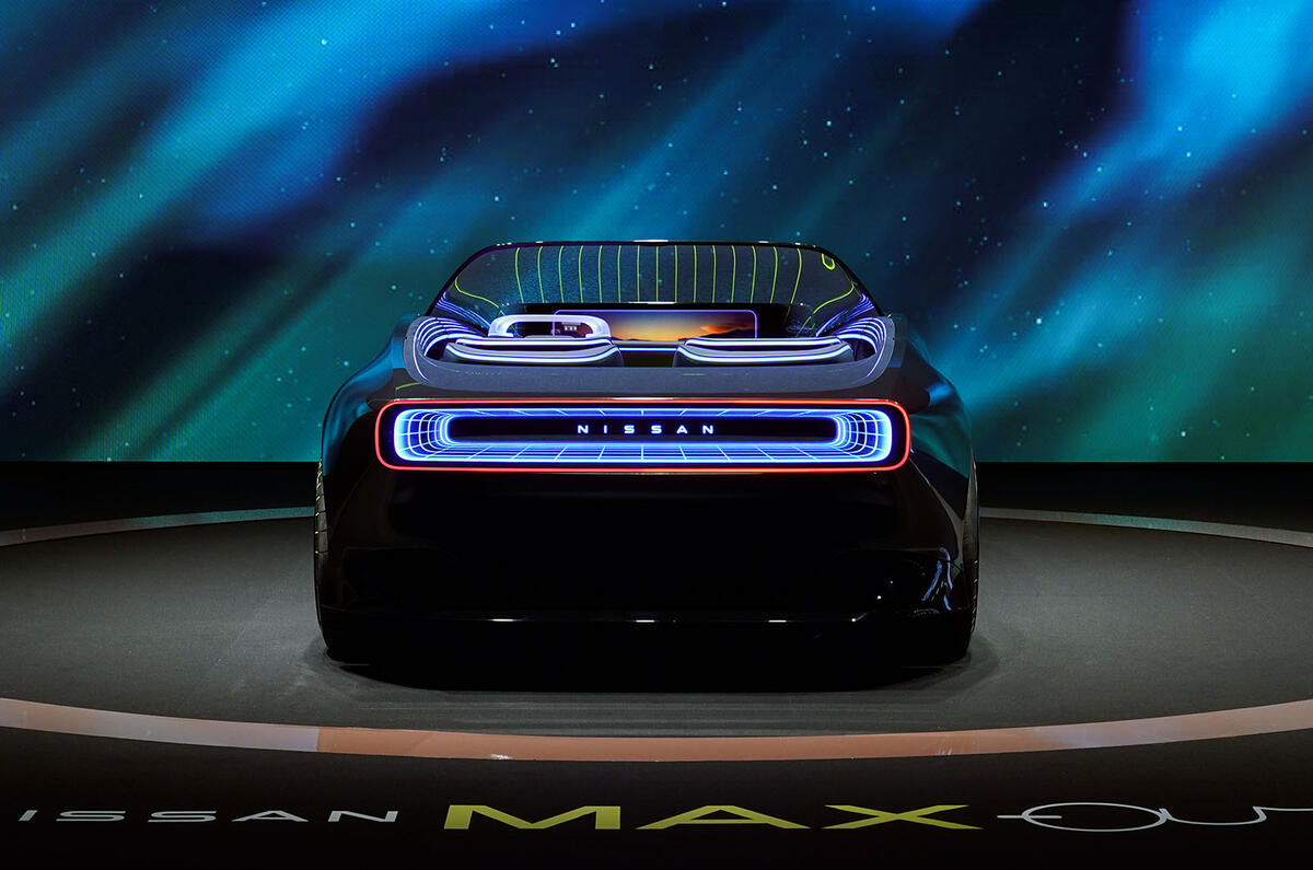 Nissan Max Out EV convertible rear Nissan Max Out EV convertible rear