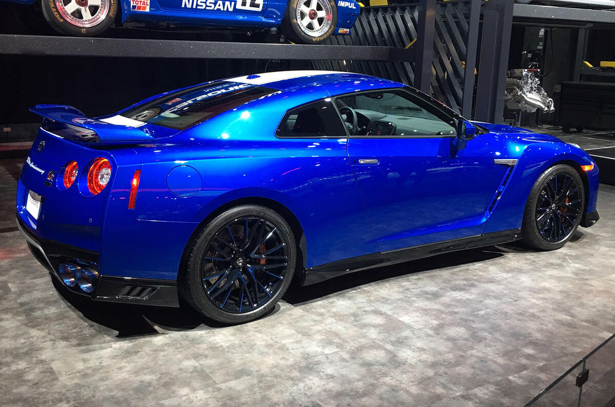 Nissan GT-R 50th Anniversary edition - New York motor show 2019 - side rear