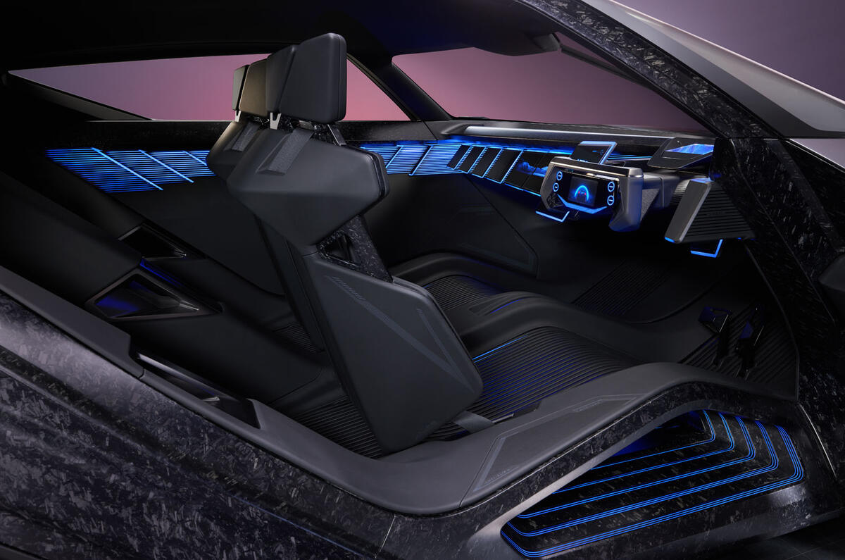 Nissan Hyper Force concept CGI rendering   cockpit Nissan Hyper Force concept CGI rendering   cockpit