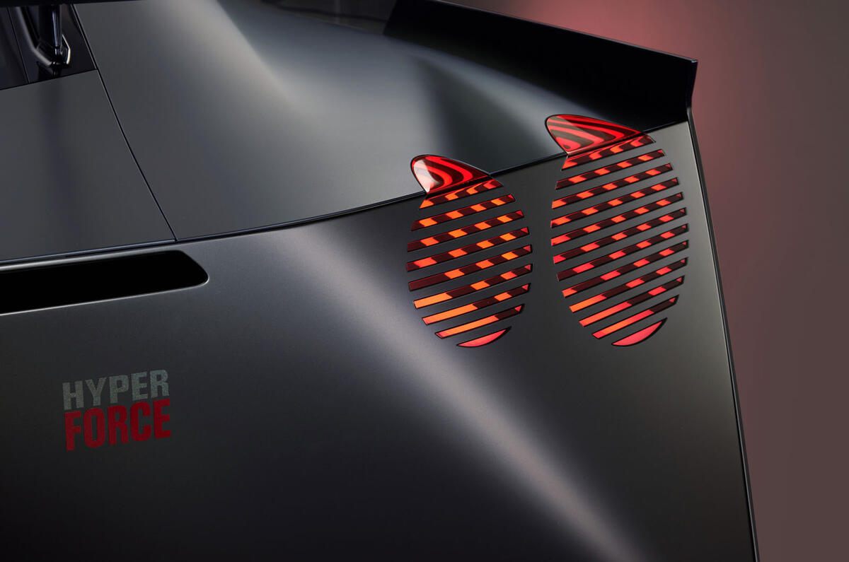 Nissan Hyper Force concept CGI rendering   rear light detail Nissan Hyper Force concept CGI rendering   rear light detail