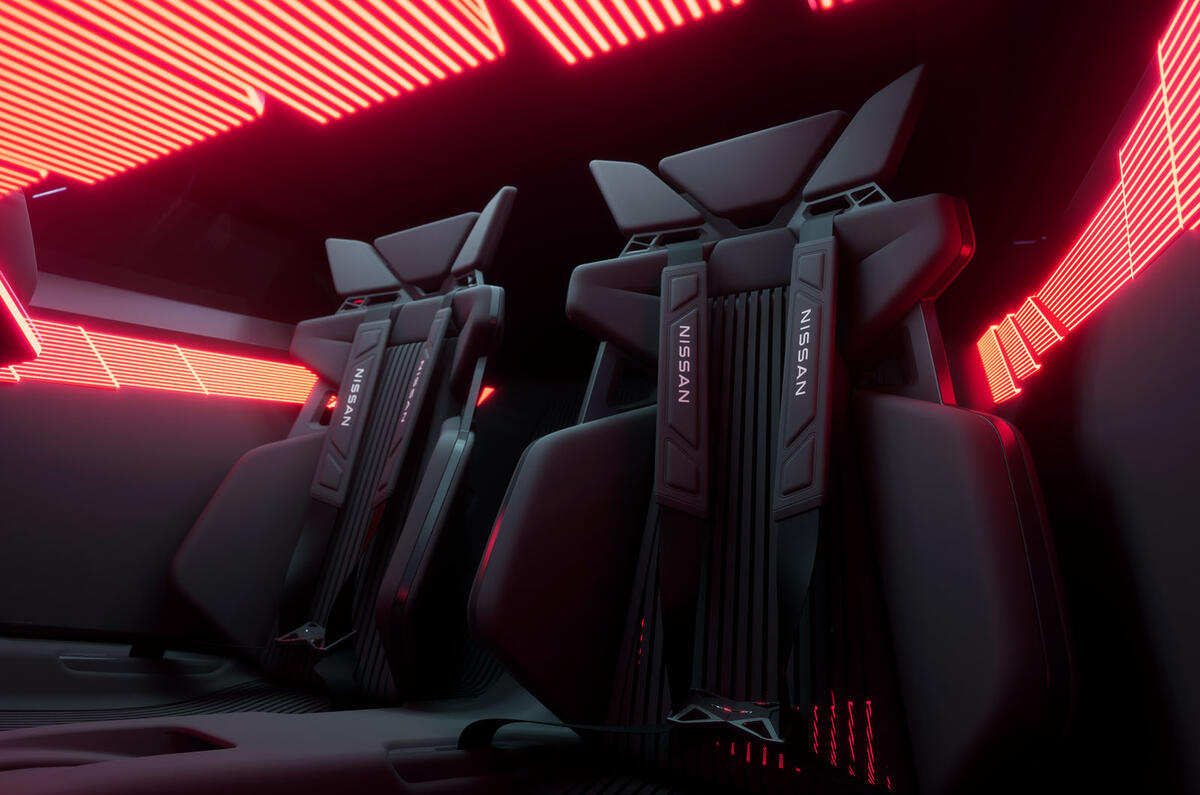 Nissan Hyper Force concept CGI rendering   seats Nissan Hyper Force concept CGI rendering   seats