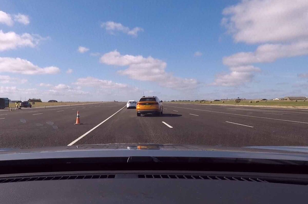 Thatcham ADAS testing cut-in test