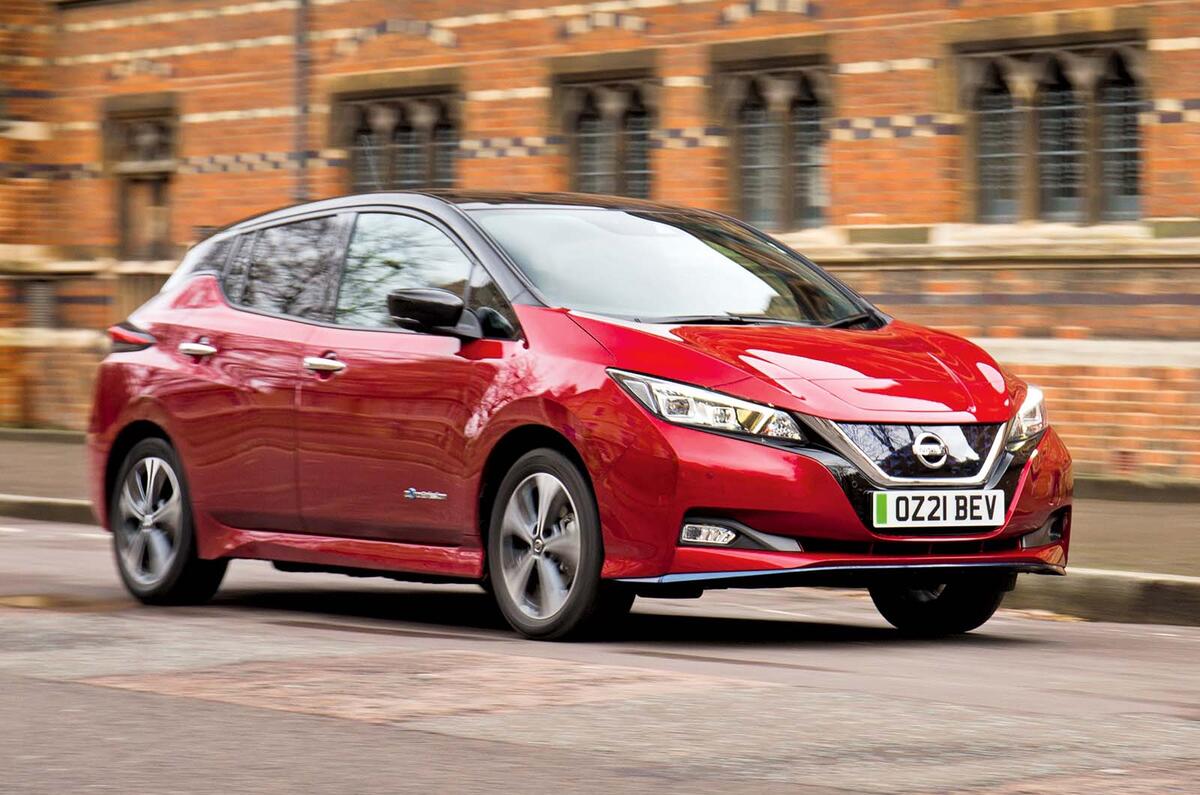 Nissan Leaf front three quarter