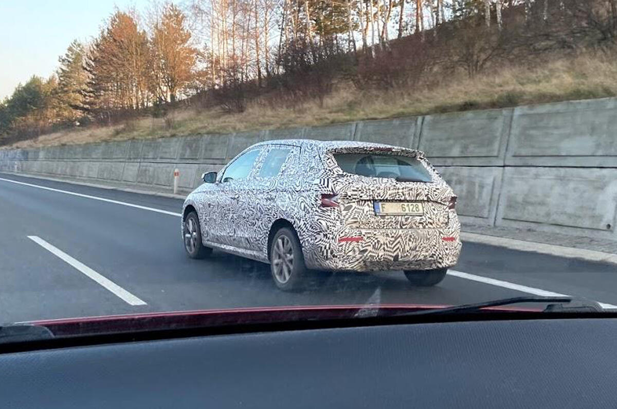 2021 Skoda Fabia prototype spy shot 2021 Skoda Fabia prototype spy shot