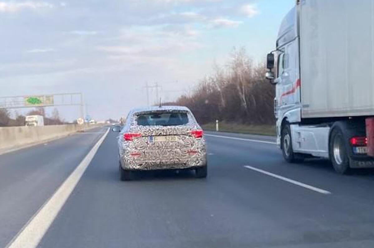 2021 Skoda Fabia prototype spy shot 2021 Skoda Fabia prototype spy shot