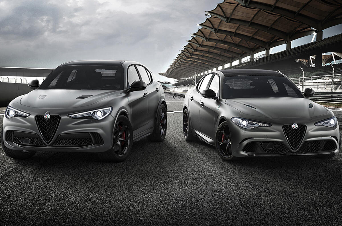 Alfa Romeo Giulia and Stelvio Quadrifoglio NRING editions heading for Geneva