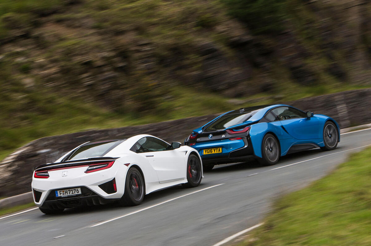 Honda NSX vs BMW i8 vs McLaren 570S: supercars compared ...