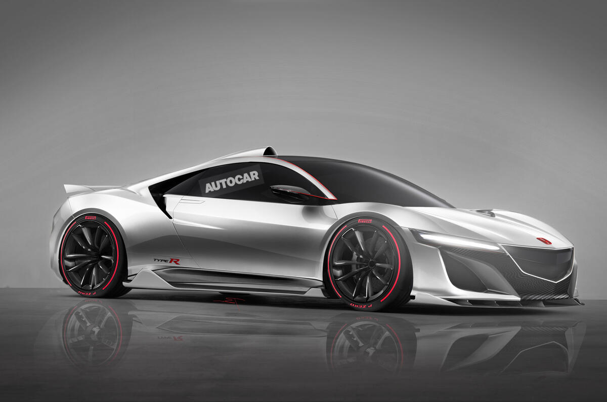 Honda NSX Type R Autocar rendering