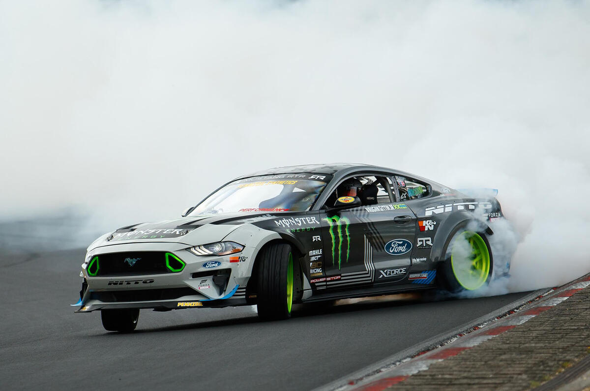 900bhp Ford Mustang RTR is first to drift around the Nurburgring