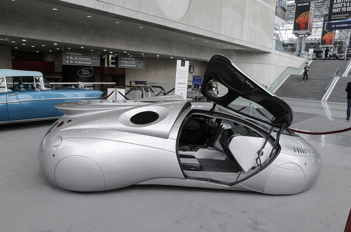 A futuristic concept on display in New York